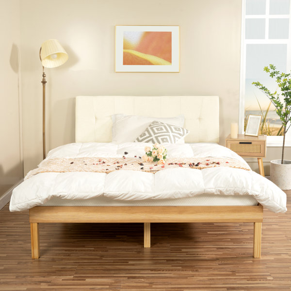 Ebern Designs Eimuntas 14 inch Solid Wood Platform Bed, No Squeak Bed